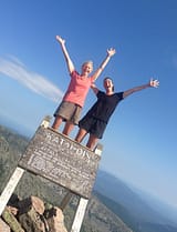 Joanne Renfro Finishing the Appalachian Trail
