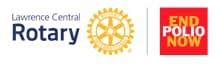 Lawrence Central Rotary Logo with End Polio Now