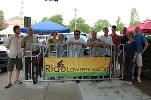 Bike Rack at the Lawrence Farmer's Marker