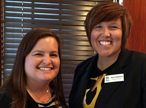 Lawrence Habitat for Humanity's Board President  Lindsey Slater and ED Erika Zimmerman | Lawrence Central Rotary
