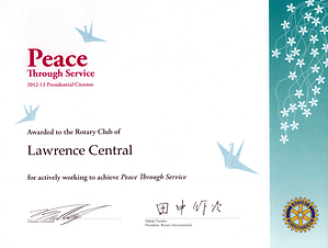 2012-2013 Lawrence Central Presidential Citation