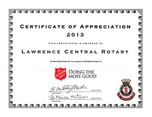 Salvation Army AAF 2013