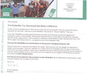 Lawrence Central Rotary Shelterbox #2