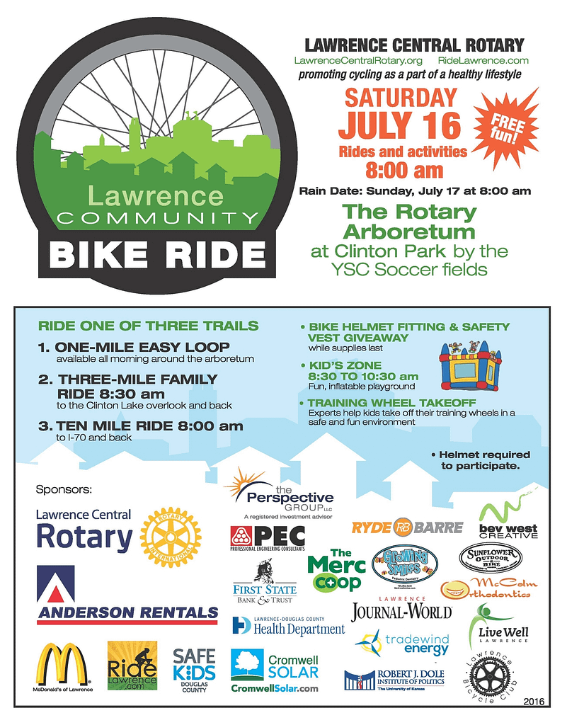 Lawrence Communtiy Bike Ride Summer 2016